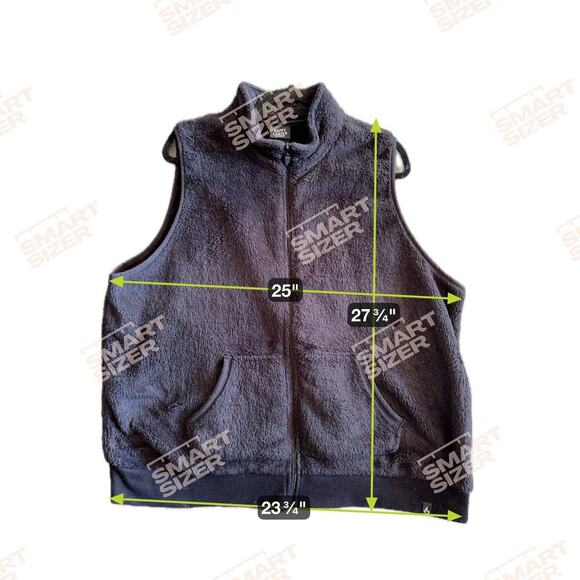 Happy Camper By Torrid Black Micro Fleece Zip Vest Size 2X - Picture 3 of 4